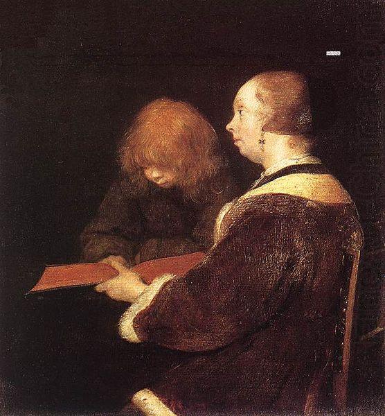 The Reading Lesson, Gerard ter Borch the Younger